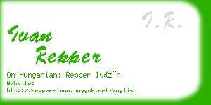 ivan repper business card